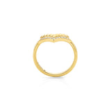 MICHAEL M Fashion Rings Tetra Chevon Ring