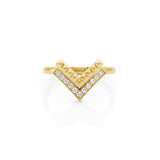 MICHAEL M Fashion Rings Tetra Chevon Ring