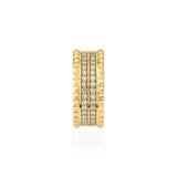 MICHAEL M Fashion Rings Tetra Double Pavé Band