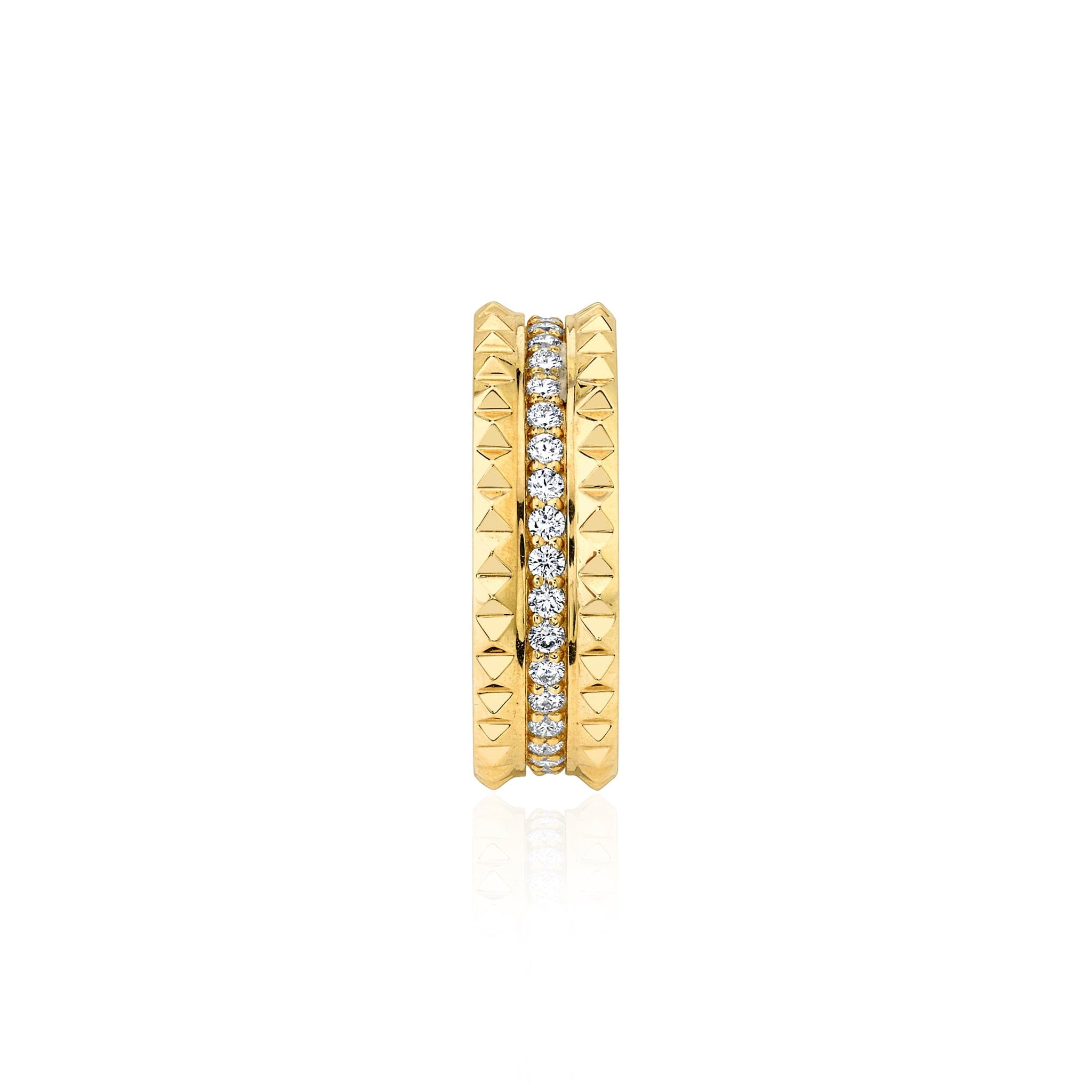 MICHAEL M Fashion Rings Tetra Pavé Band