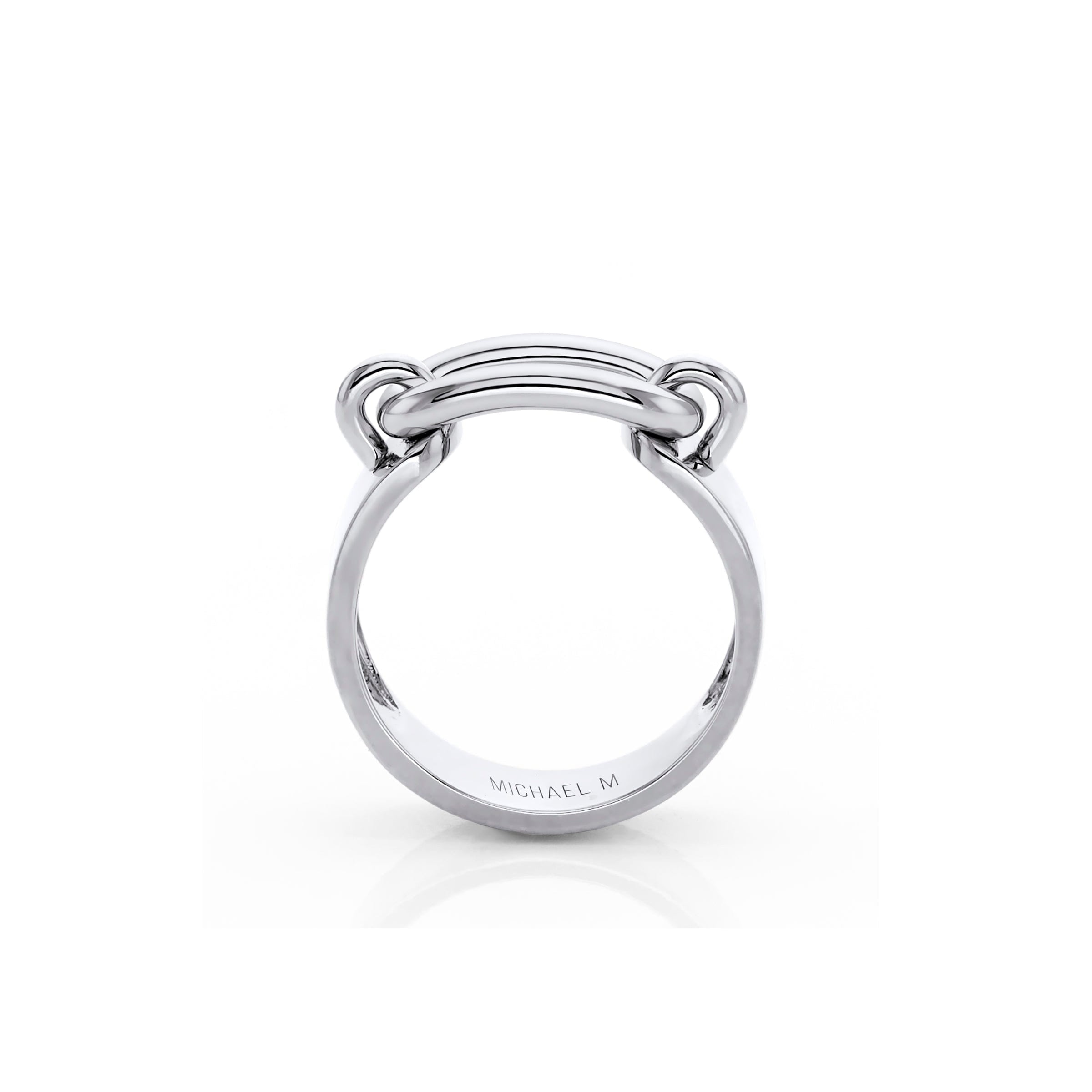 MICHAEL M Fashion Rings Two Tone Luxe Link Ring