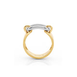 MICHAEL M Fashion Rings Two Tone Luxe Link Ring