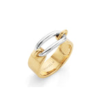 MICHAEL M Fashion Rings Two Tone Luxe Link Ring