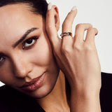 MICHAEL M Fashion Rings Two Tone Luxe Link Ring