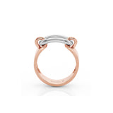 MICHAEL M Fashion Rings Two Tone Luxe Link Ring