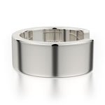 MICHAEL M Fashion Rings Wide Metal Band
