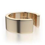 MICHAEL M Fashion Rings Wide Metal Band