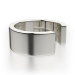 MICHAEL M Fashion Rings Wide Metal Band