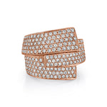 MICHAEL M High Jewelry 18K Rose Gold / 4 Europa Interlock Pavé Band