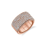 MICHAEL M High Jewelry 18K Rose Gold / 6.5 Europa Grand Pavé Band