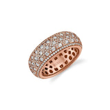 MICHAEL M High Jewelry 18K Rose Gold / 6.5 Europa Mosaic Pavé Band F143