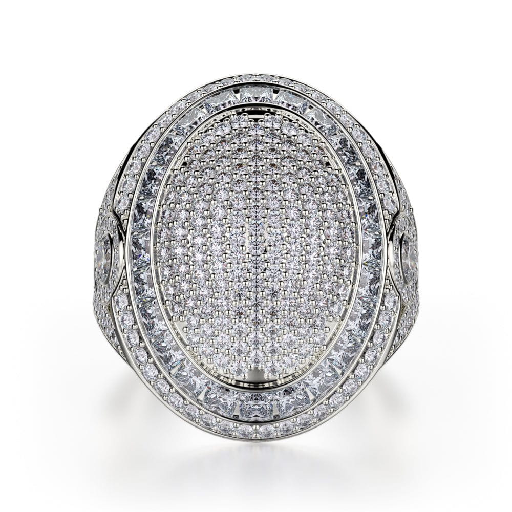 MICHAEL M High Jewelry 18K White Gold / 4 Diamond Champion Ring F126-WG4