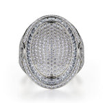 MICHAEL M High Jewelry 18K White Gold / 4 Diamond Champion Ring F126-WG4