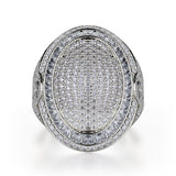 MICHAEL M High Jewelry 18K White Gold / 4 Diamond Champion Ring F126-WG4