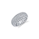 MICHAEL M High Jewelry 18K White Gold / 6.5 Europa Mosaic Pavé Band F143