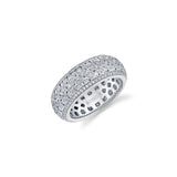 MICHAEL M High Jewelry 18K White Gold / 6.5 Europa Mosaic Pavé Band F143