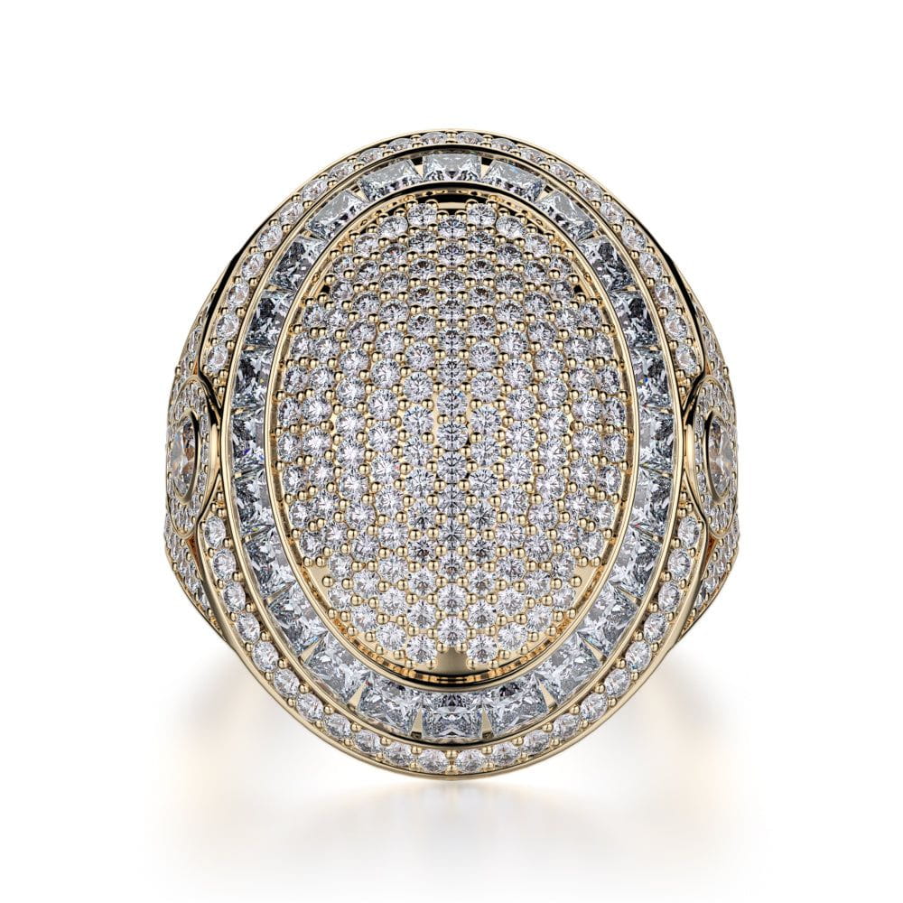 MICHAEL M High Jewelry 18K Yellow Gold / 4 Diamond Champion Ring F126-YG4