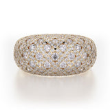 MICHAEL M High Jewelry 18K Yellow Gold / 4 Dome Diamond Ring F144-YG4