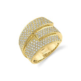 MICHAEL M High Jewelry 18K Yellow Gold / 4 Europa Interlock Pavé Band
