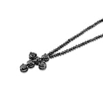 MICHAEL M High Jewelry Black Diamond Bold Black Diamond Cross and Necklace P212L