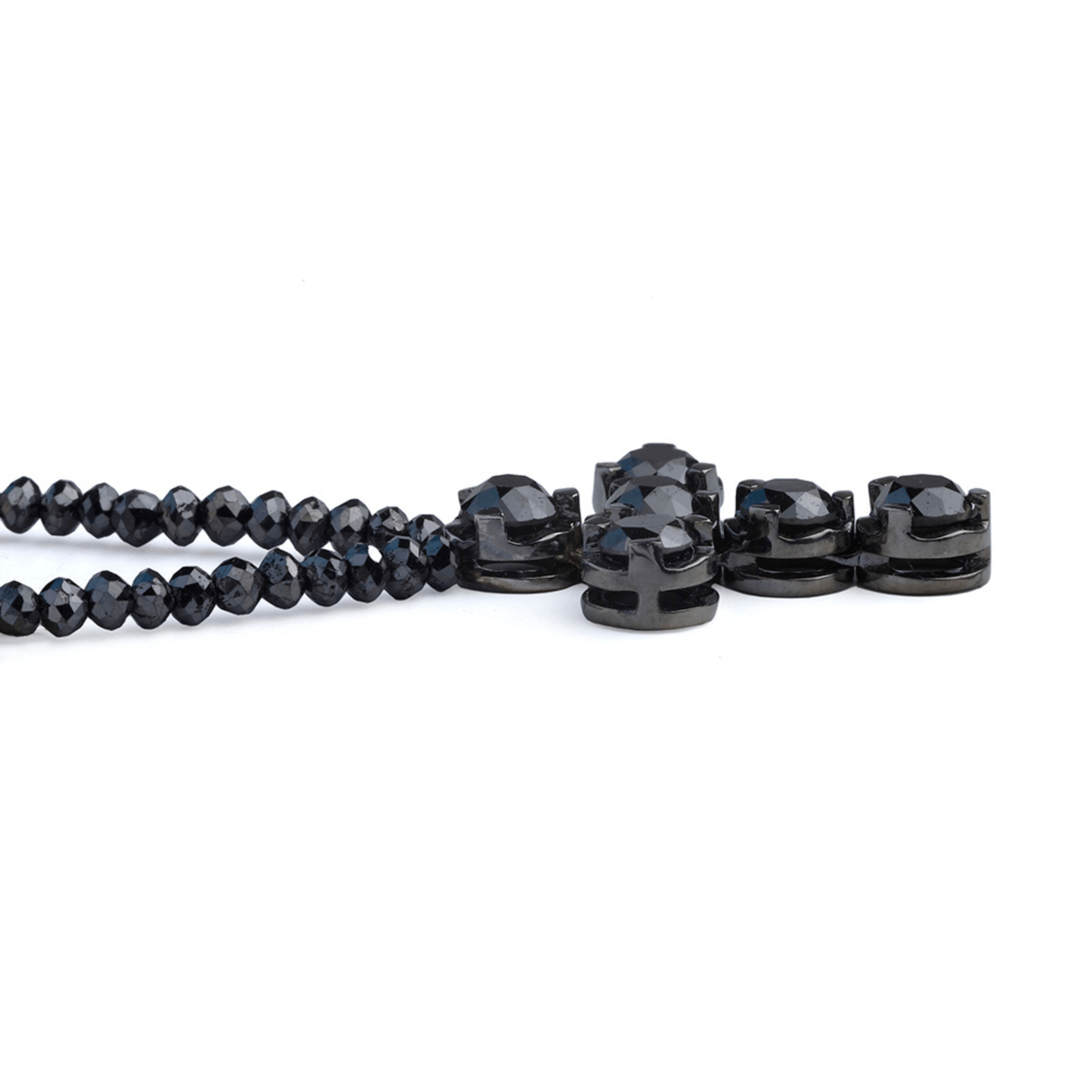 MICHAEL M High Jewelry Black Diamond Cross and Necklace P212