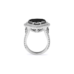 MICHAEL M High Jewelry Black Diamond Pear Ring