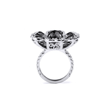 MICHAEL M High Jewelry Black Diamond Petal Ring F263