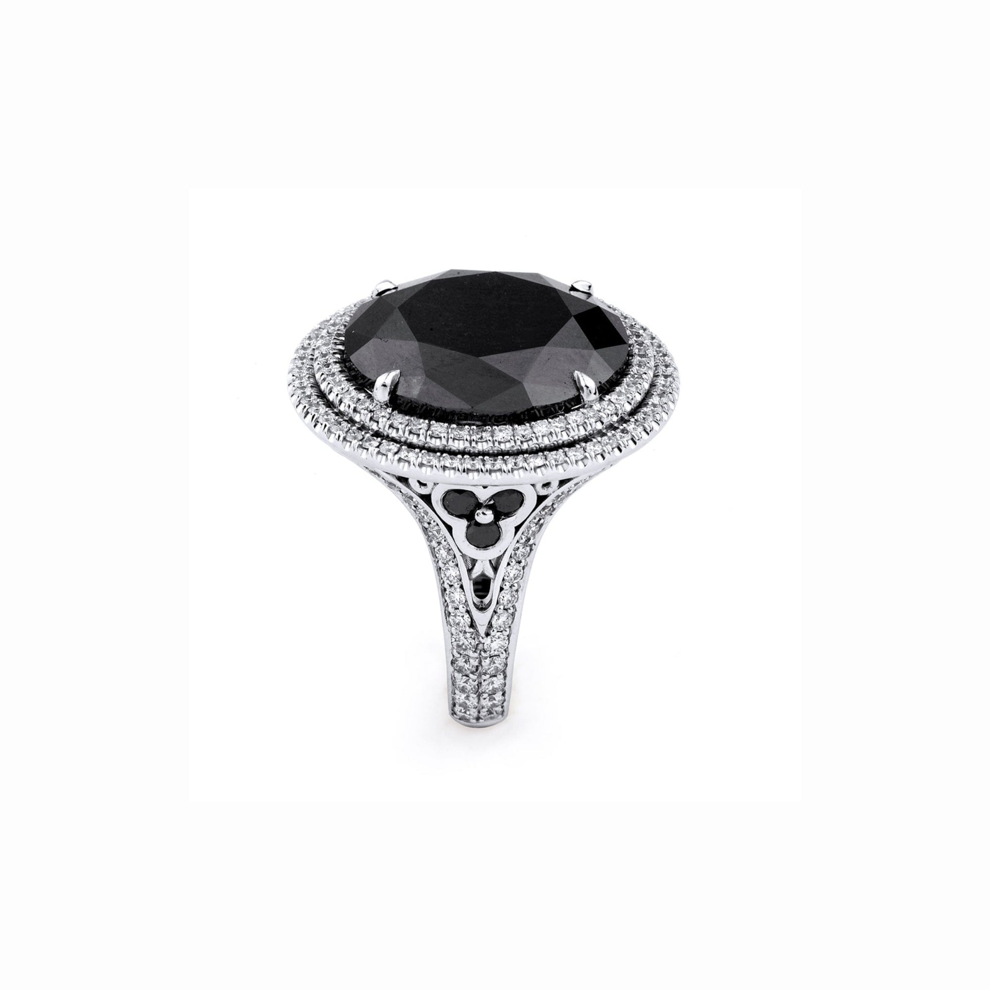 MICHAEL M High Jewelry Black Diamond Round Ring