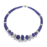 MICHAEL M High Jewelry Blue and Diamond Bead Necklace