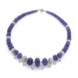 MICHAEL M High Jewelry Blue and Diamond Bead Necklace