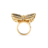 MICHAEL M High Jewelry Butterfly Multi Diamond and Ruby Ring F245