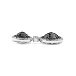 MICHAEL M High Jewelry Double Drop Cushion Black Diamond Earrings ER259
