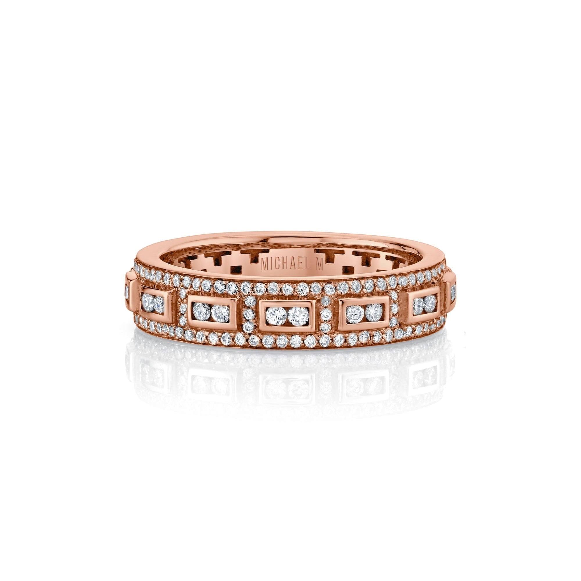 MICHAEL M High Jewelry Europa Geo Pavé Band
