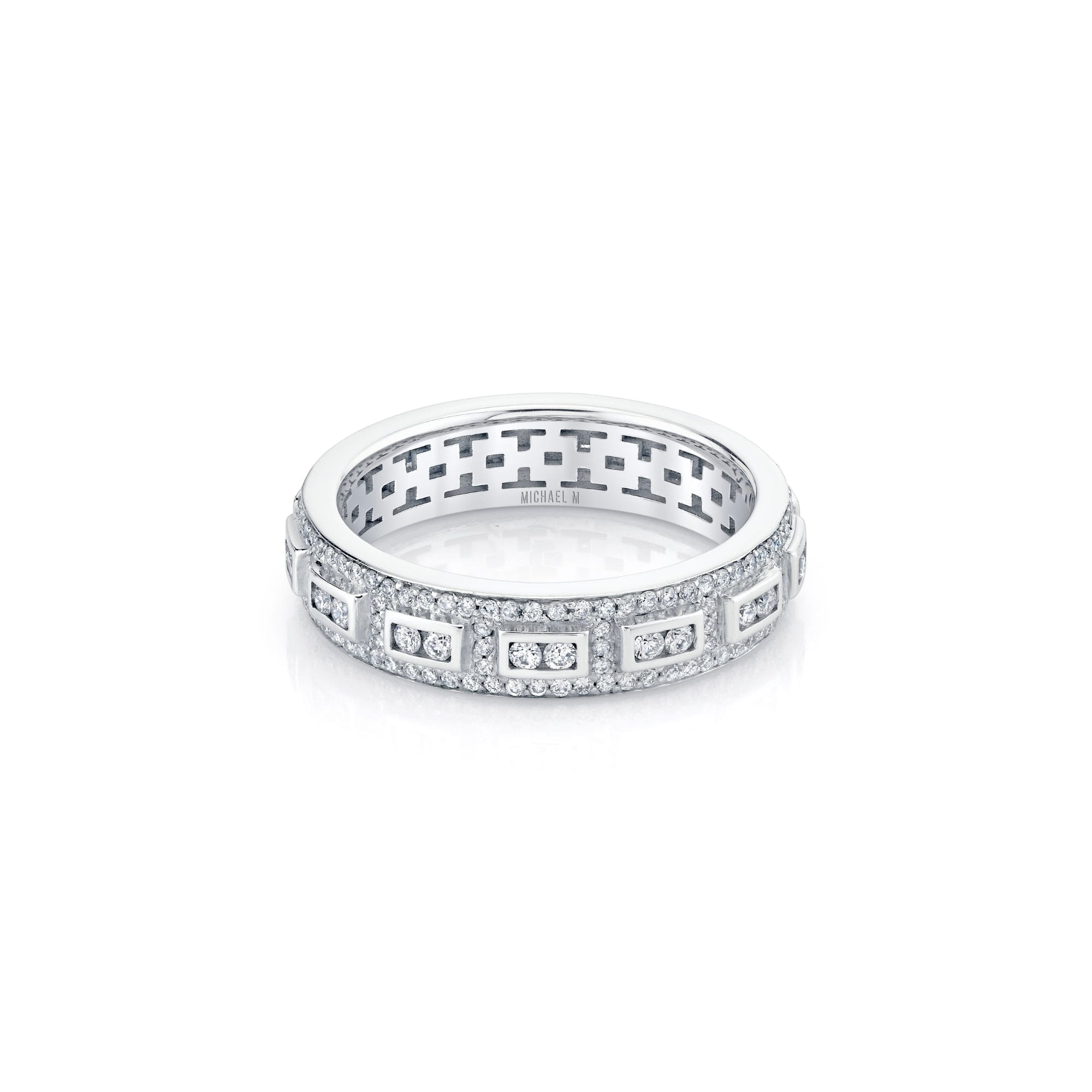 MICHAEL M High Jewelry Europa Geo Pavé Band