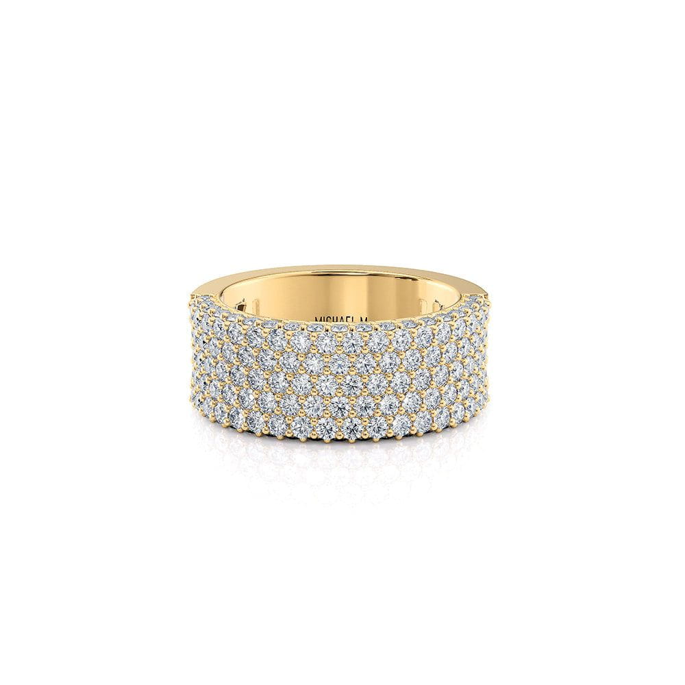 MICHAEL M High Jewelry Europa Halved Diamond Band