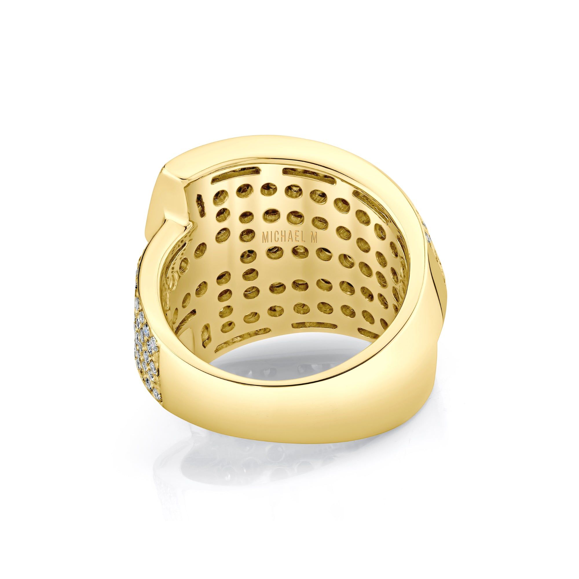 MICHAEL M High Jewelry Europa Interlock Pavé Band