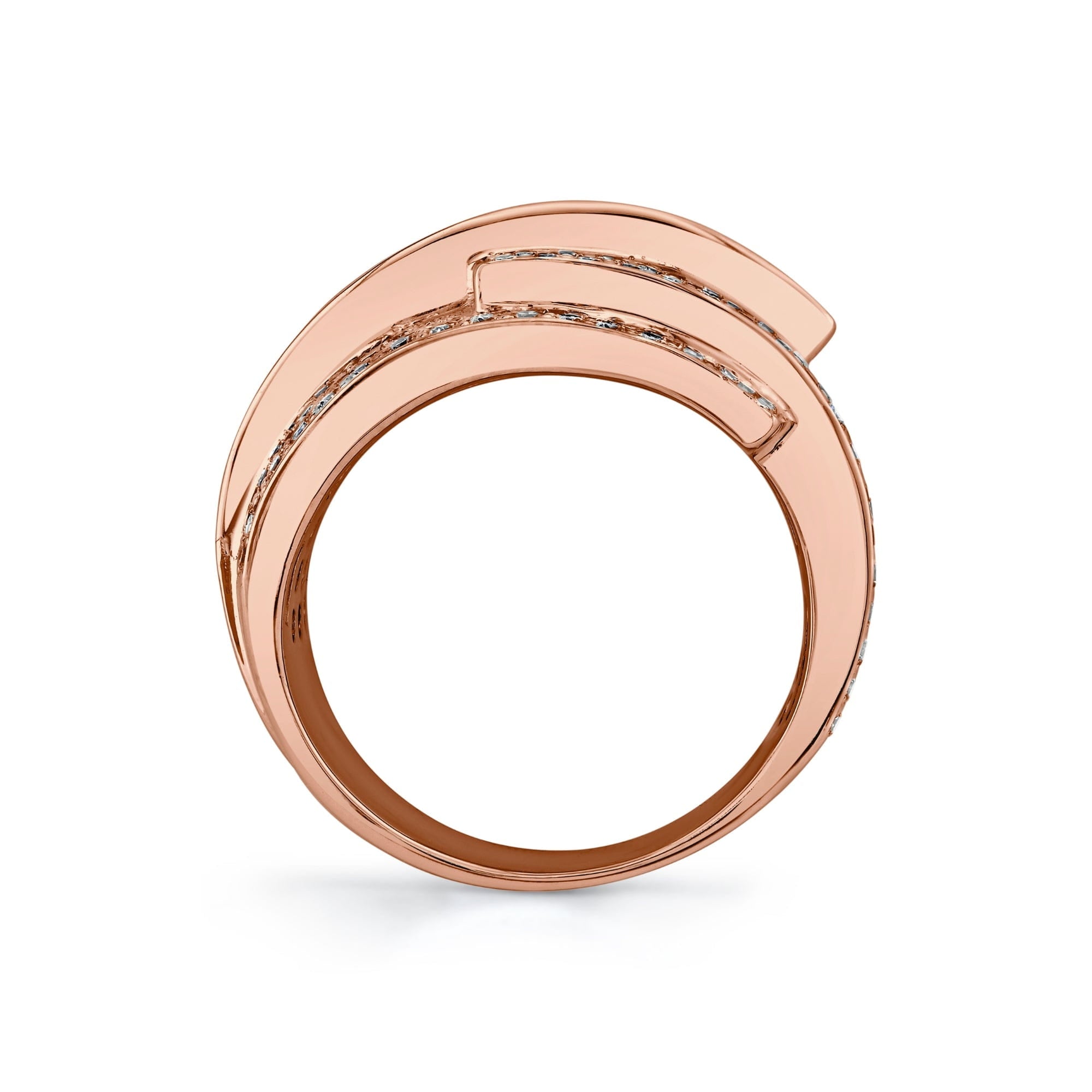 MICHAEL M High Jewelry Europa Interlock Pavé Band