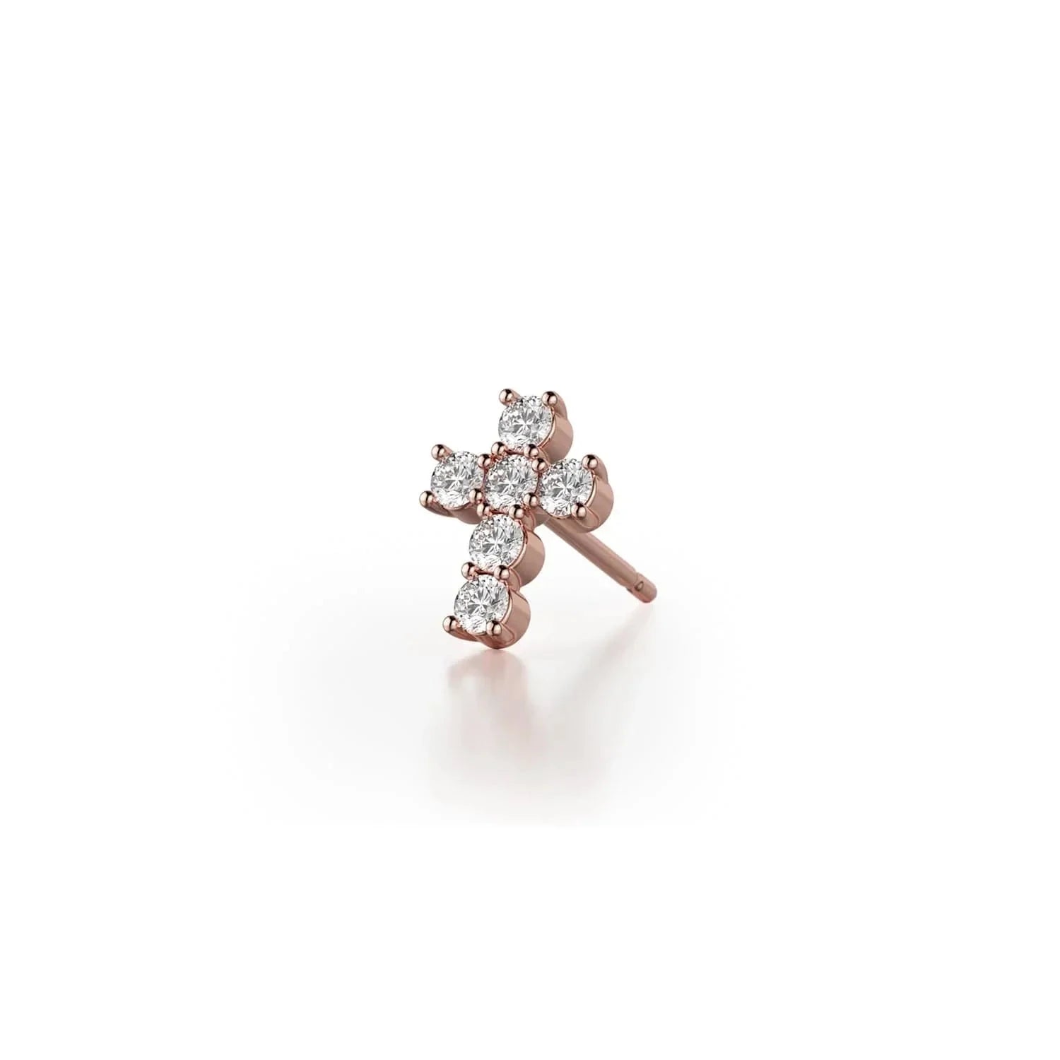 MICHAEL M High Jewelry Mini Diamond Cross Earrings