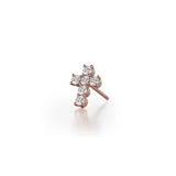 MICHAEL M High Jewelry Mini Diamond Cross Earrings