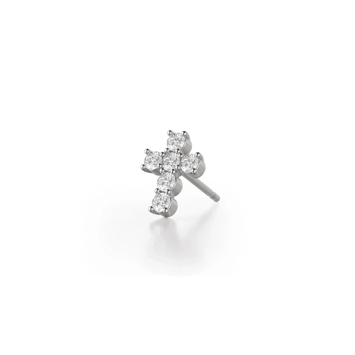 MICHAEL M High Jewelry Mini Diamond Cross Earrings