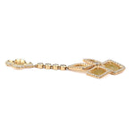 MICHAEL M High Jewelry Mixed-Cut Yellow Diamond Floral Drop Earrings ER213