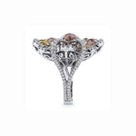 MICHAEL M High Jewelry Multi-Colored 8 Petal Flower Ring