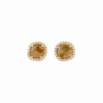 MICHAEL M High Jewelry Sliced Round Yellow Diamond Earrings ER263