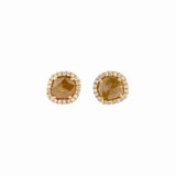 MICHAEL M High Jewelry Sliced Round Yellow Diamond Earrings ER263