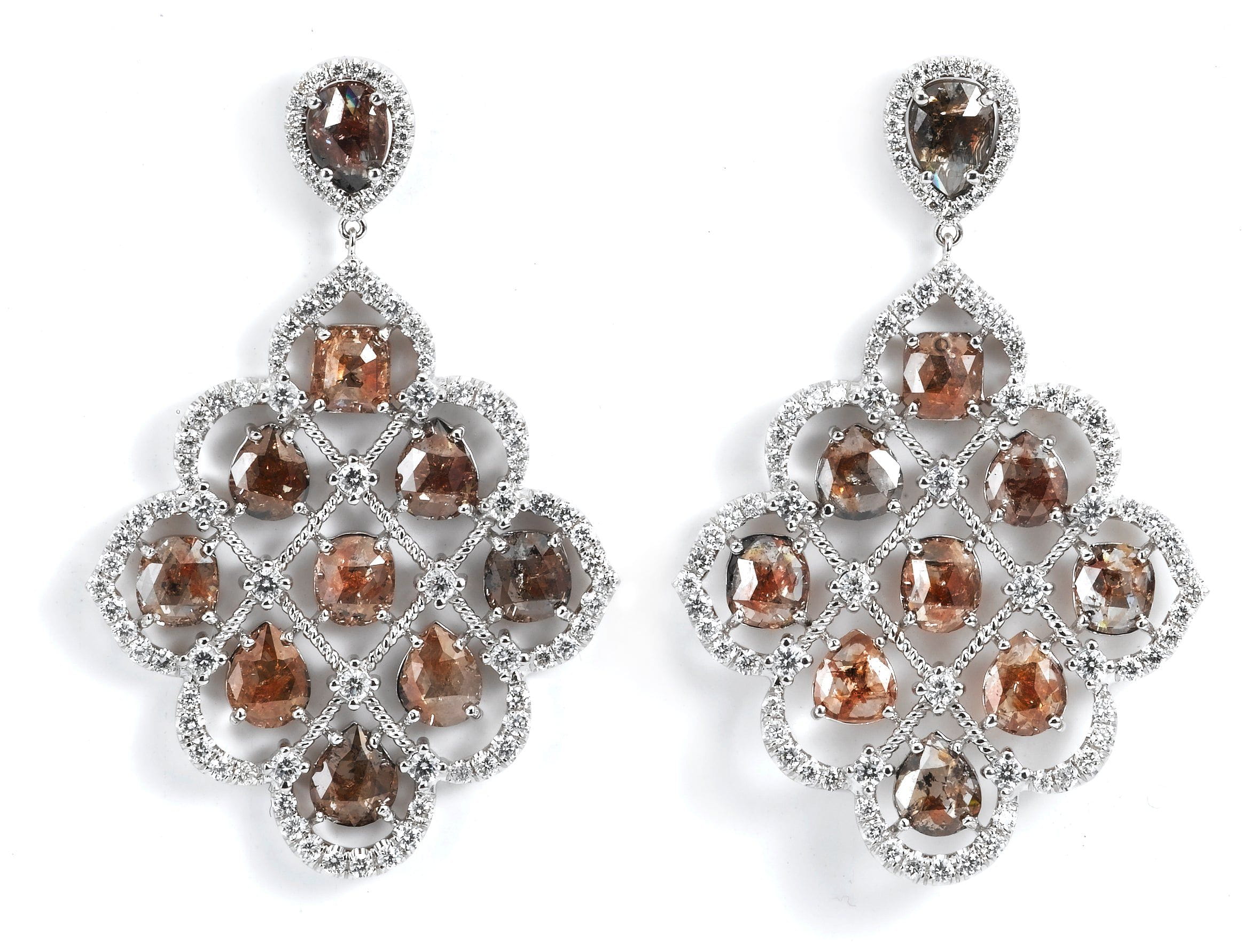 MICHAEL M High Jewelry Vintage Chandelier Dangle Earrings ER189