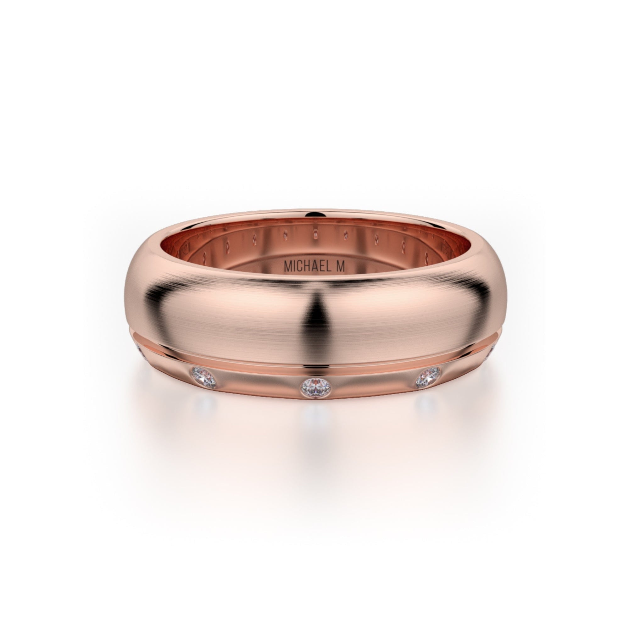 MICHAEL M Men's 14K Rose Gold / 7 Men's Band MB105 MB-105RG14K