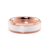 MICHAEL M Men's 14K Rose Gold/Titanium / 7 Men's Band MB111 MB111