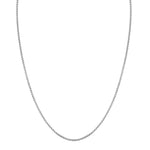 MICHAEL M Men's 14K White Gold / 16" 2.5mm Rounded Box Chain MC150-2.5