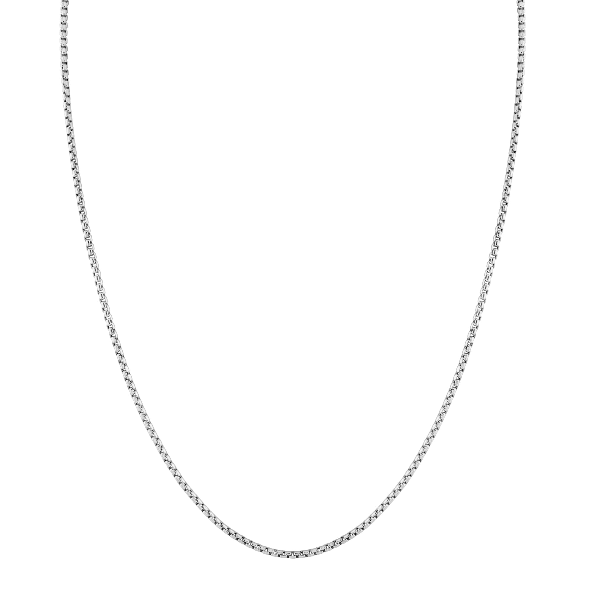 MICHAEL M Men's 14K White Gold / 16" 3mm Rounded Box Chain MC150-3