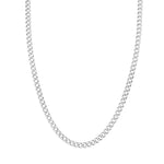 MICHAEL M Men's 14K White Gold / 16" Curb Chain 6mm MC110-6
